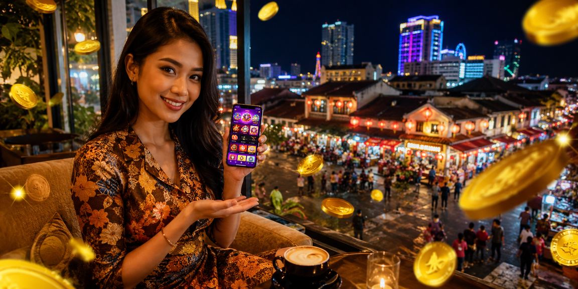 Pemain di Malacca mengakses meja blackjack live fx3 melalui aplikasi mudah alih bertema batik