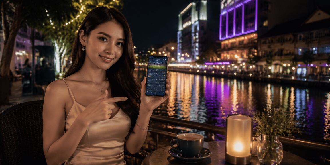 Pemain di Malacca mengakses odds perlawanan sukan fx3 melalui telefon pintar dalam keadaan santai